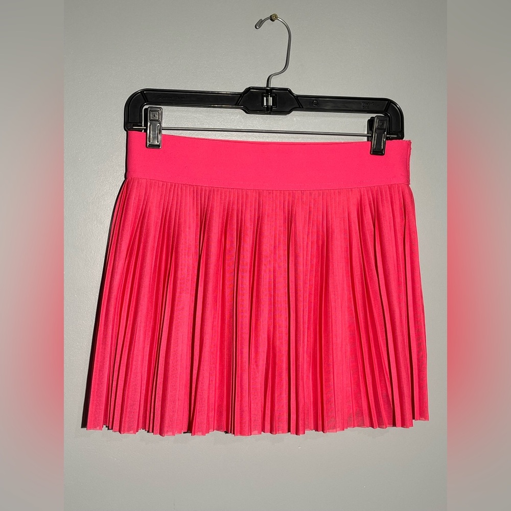 Vibrant‎ Pink Pleated Skirt